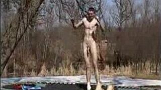 Backyard trampoline sex - sex video porn video