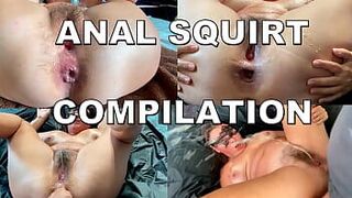ANAL SQUIRT COMPILATION. SQUIRTING POURS ON THE FACE AND INTO THE MOUTH. HAIRY PUSSY AND GAPING ANAL. MOANING ORGASM ANAL SEX. porn video